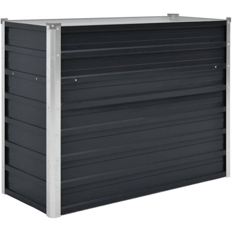 Jardinière  Lit surélevé de jardin Anthracite 100x40x77 cm Acier galvanisé