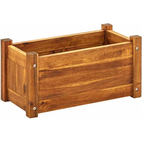 Jardinière  Lit surélevé de jardin Bois d'acacia 50x25x25 cm