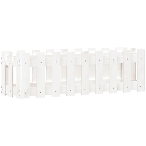 Jardinière  Lit surélevé de jardin design de clôture 100x30x30cm pin massif
