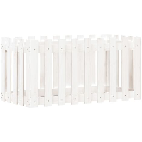 Jardinière  Lit surélevé de jardin design de clôture 100x50x50cm pin massif