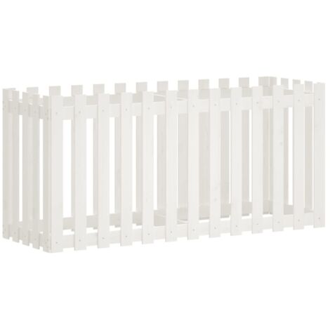 Jardinière  Lit surélevé de jardin design de clôture 150x50x70cm pin massif