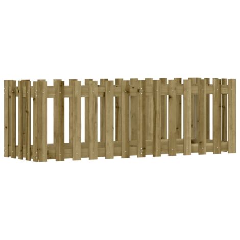 Jardinière  Lit surélevé de jardin design de clôture bois de pin imprégné