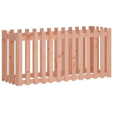 Jardinière  Lit surélevé de jardin design de clôture bois douglas massif