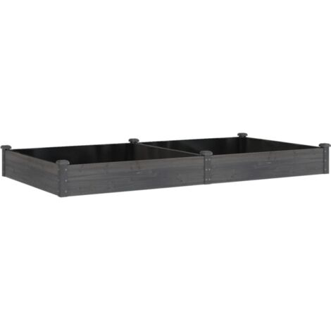 Jardinière  Lit surélevé de jardin doublure 240x120x25 cm bois massif sapin