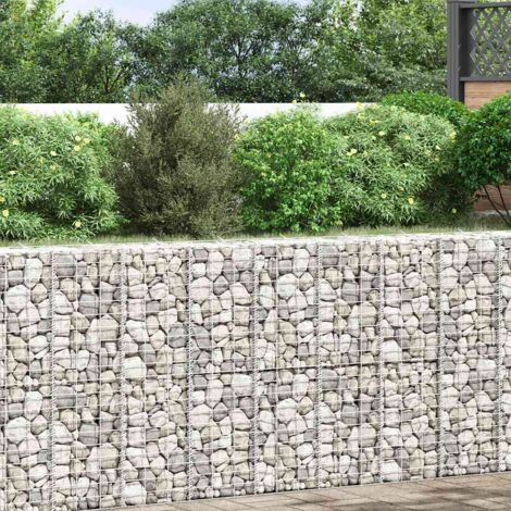 Jardinière  Lits surélevés en gabion 3 pcs 30x30x100 cm Fer