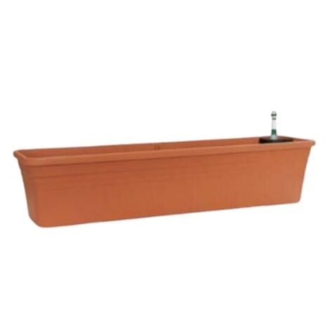 JARDINIÈRE MÉDITERRANÉE AVEC SYSTÈME D'IRRIGATION EN TERRE CUITE WATERSYSTEM 100CM