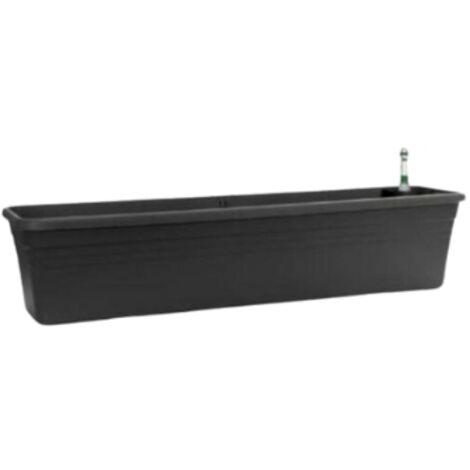 JARDINIÈRE MÉDITERRANÉE AVEC SYSTÈME D'IRRIGATION WATERSYSTEM 100CM ANTHRACITE