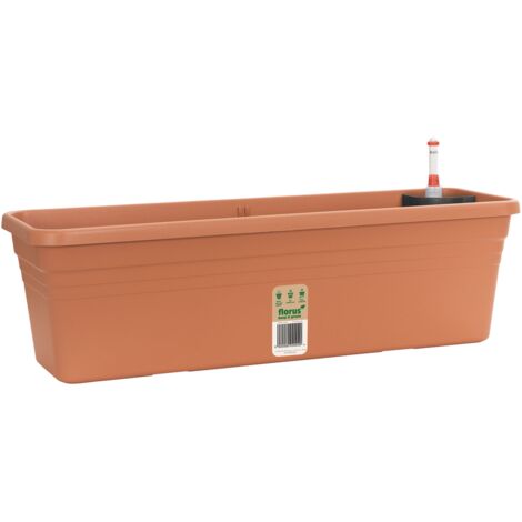 JARDINIÈRE MÉDITERRANÉE AVEC SYSTÈME D'IRRIGATION WATERSYSTEM 80CM TERRE CUITE