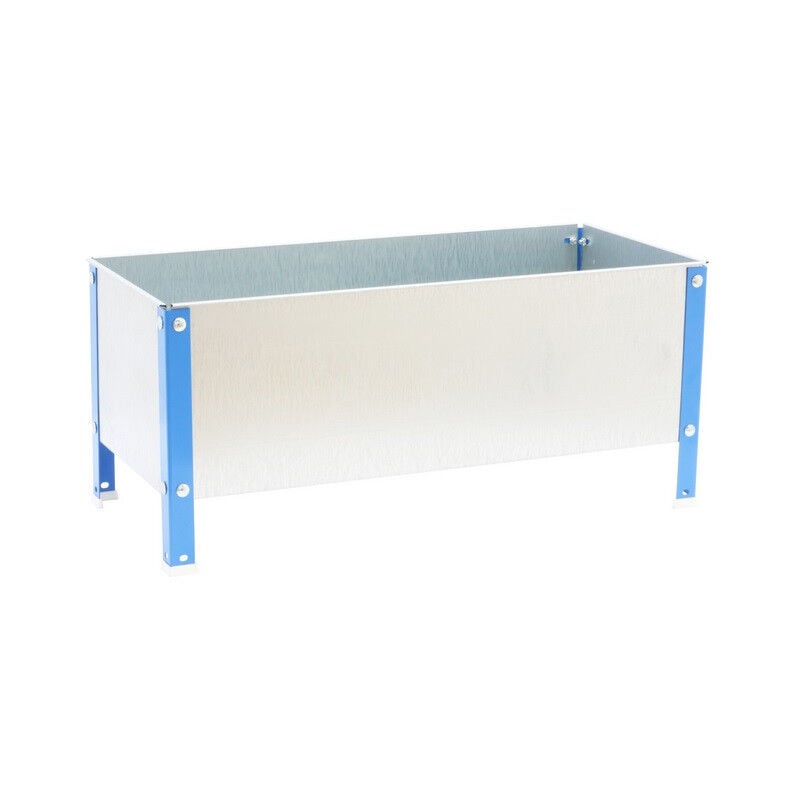 Jardinière Simon Rack simongarden urban 410x900x400mm 100l bleu galva avec vis de montage
