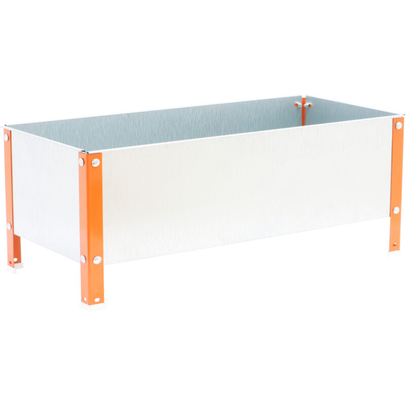 Jardinière Simon Rack simongarden urban 410x900x400mm 100l orange galva avec vis de montage
