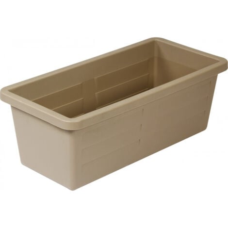 Jardinière Miami 60 x 18,5 x 15,5cm 12L - Taupe