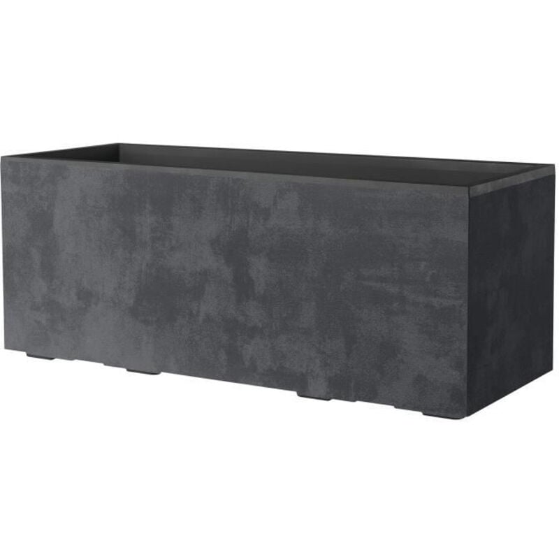 Jardiniere Muret Deroma Millennium r - Anthracite - a réserve d'eau - Roulettes - 99 cm