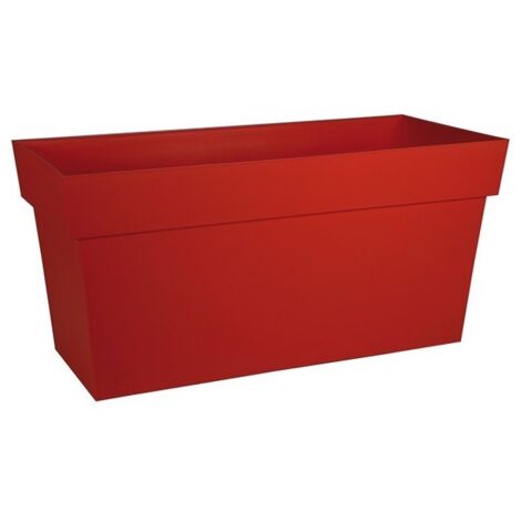 Jardinière Muret Toscane 79 x 36 x 39 cm - Rouge rubis - Rouge