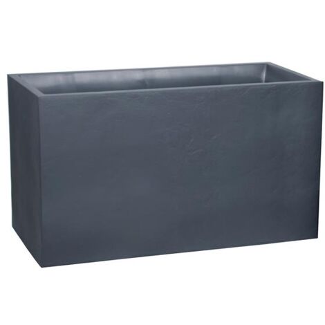 Jardinière Muret Volcania effet pierre 116 L - Gris
