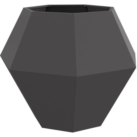 Jardinière Noir 100 x 100 x 80 cm Acier CFW882753