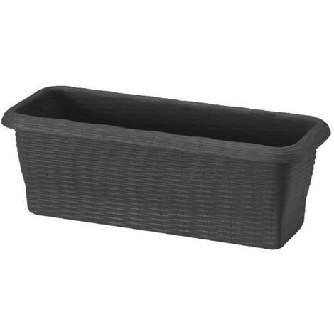 Jardinière - Paglia - Anthracite - L 40 x l 20 x H 17,5 cm - Livraison gratuite
