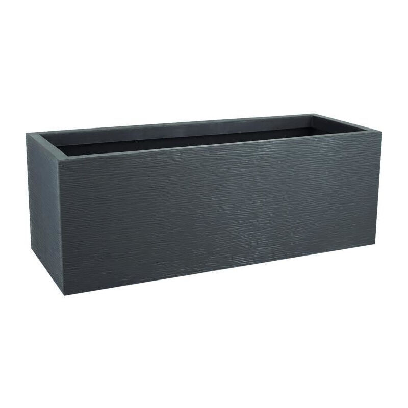 EDA - Jardiniere plastique graphit 57 79,5 x 29,5 x 29,5 gris anthracite