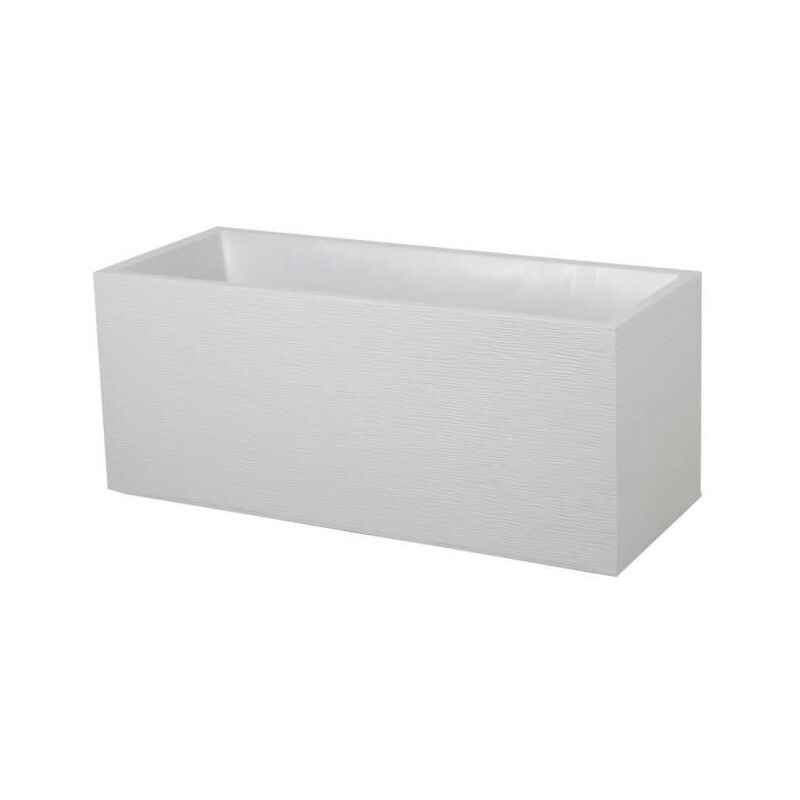 EDA - jardiniere graphit 100CM - contenance 97,6L - blanc cérusé 13734 bl.cer PX15