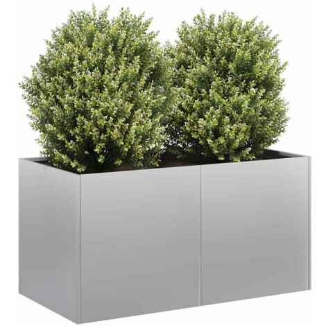 Jardinière-Pot de fleur 80x40x40 cm acier galvanisé