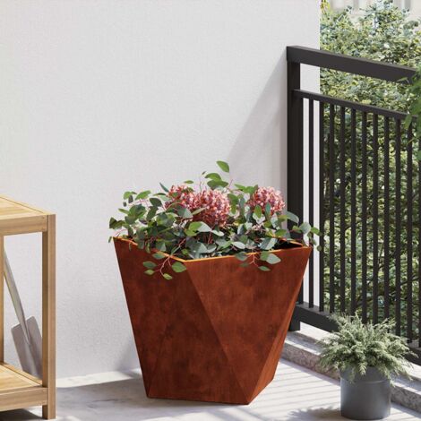 Jardinière-Pot de fleur-Bac à fleurs Rouillé 40 x 40 x 40 cm