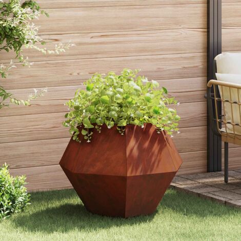 Jardinière-Pot de fleur-Bac à fleurs Rouillé 75 x 75 x 60 cm