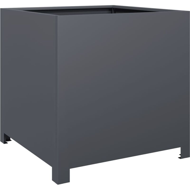 Jardinière anthracite 50x50x50 cm acier - Vidaxl