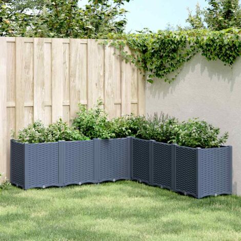 Jardinière-Pot de fleur bleu gris 160x160x53 cm PP