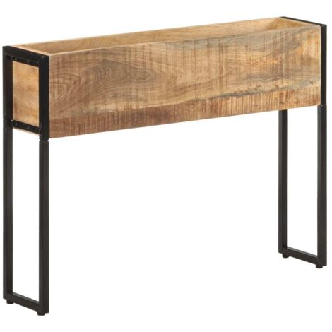 Jardinière, Pot de fleurs 90x20x68 cm Bois de manguier brut BVM80199