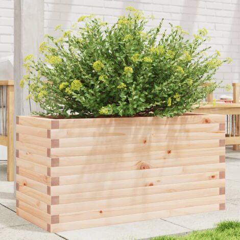 Jardinière  Pot de Fleurs 90x40x45,5 cm bois de pin massif CFW89678