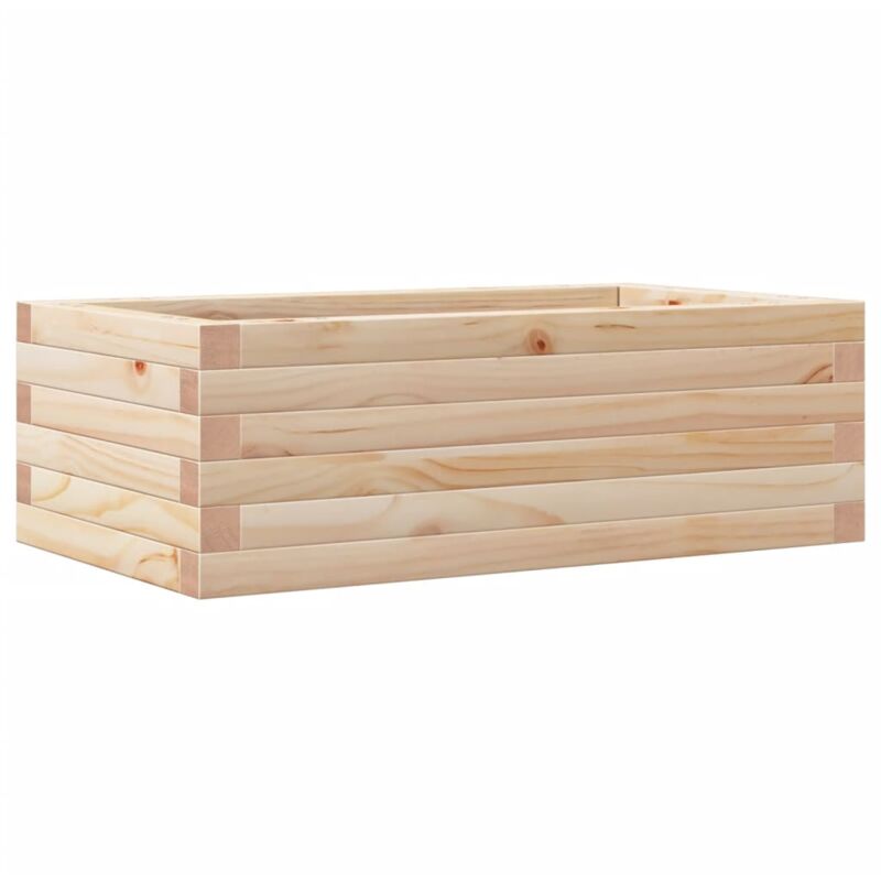 Vidaxl - Jardinière 70x40x23 cm bois de pin massif