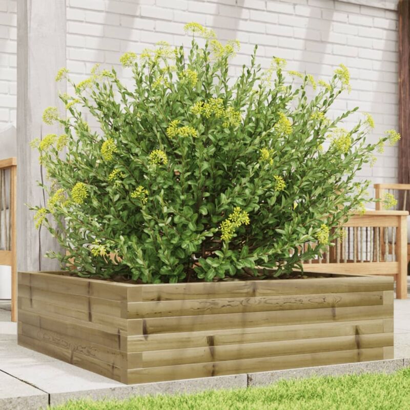 Vidaxl - Jardinière 80x80x23 cm bois de pin imprégné