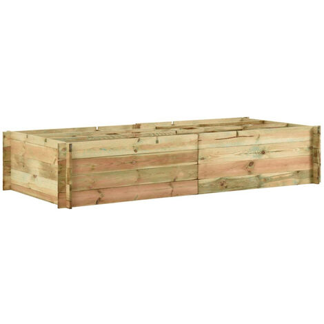 Jardinière pour légumes Bois de pin imprégné 197x100x40 cm