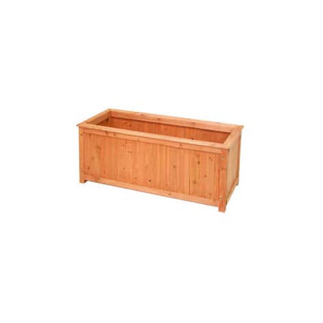Jardinière rectangulaire en bois - cm.100x40x40h.