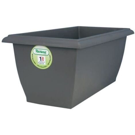 Jardiniere - RIVIERA - Evolution - 78,5x39x31,5 cm - 64 L - Gris