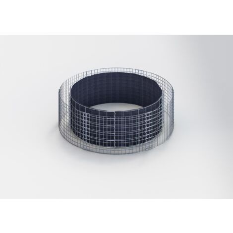 Jardinière ronde en gabion 172 cm – Hauteur 50 cm – Maille 5 x 10 cm – Acier galvanisé pour conditions extérieures – Gabiona