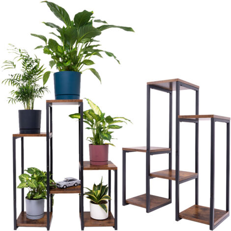 Jardinière sur pied en métal PANORAMA pour fleurs et plantes - 6 niveaux VENGE