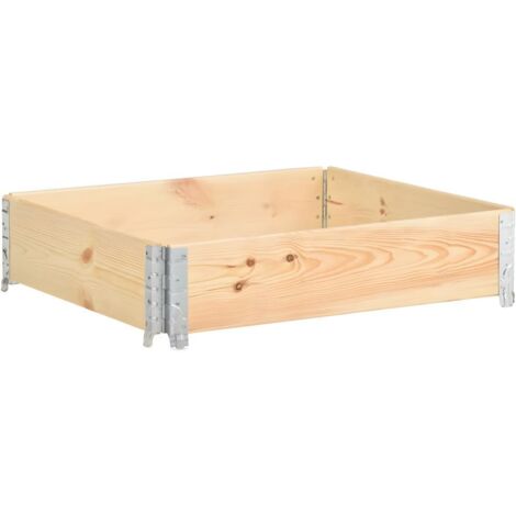 Jardinière surélevée 100 x 100 cm bois de pin solide