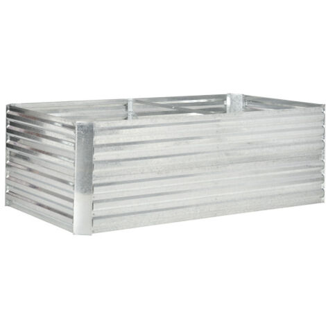 Jardinière surélevée en acier, bac à fleurs, châssis de culture, jardinière enfichable, bac à plantes, bac à fleurs 180 x 90 x 60 cm pour jardin, balcon, terrasse, potager pour fleurs, plantes, fruits