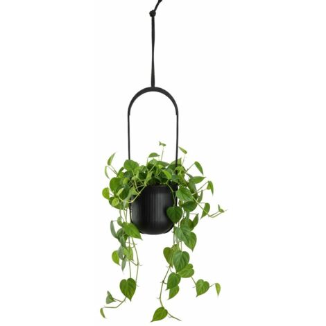 Jardinière suspendue AERA HANG, recyclable, noire, 17,9 cm