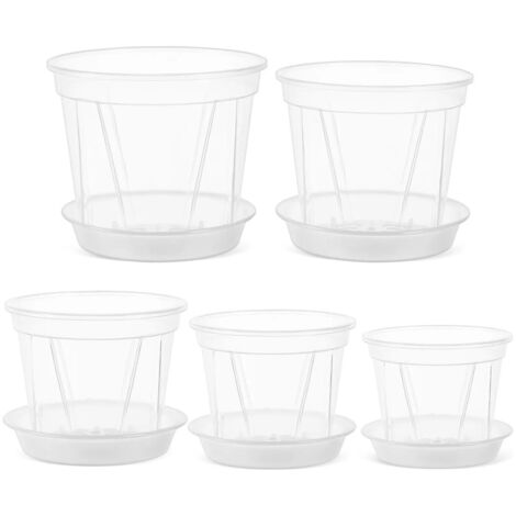 Jardinière suspendue, pot de fleurs beige et blanc