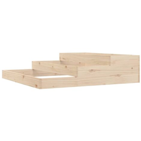 Jardinière，Bac à fleurs，Pot de fleurs 107x107x27 cm Bois massif de pin CFW11309