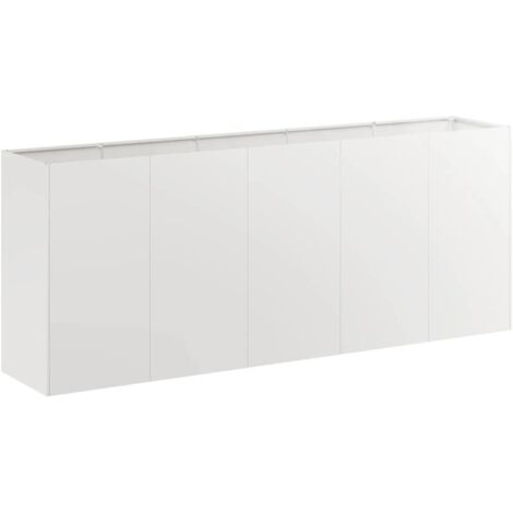 Jardinière，Bac à fleurs，Pot de fleurs 200x40x80 cm acier inoxydable CFW64760