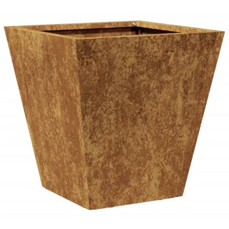 Jardinière，Bac à fleurs，Pot de fleurs 30x30x30 cm acier résistant aux intempéries CFW12137
