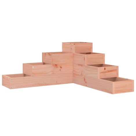 Jardinière，Bac à fleurs，Pot de fleurs 4 niveaux 80,5x79x36 cm bois de douglas massif CFW98024