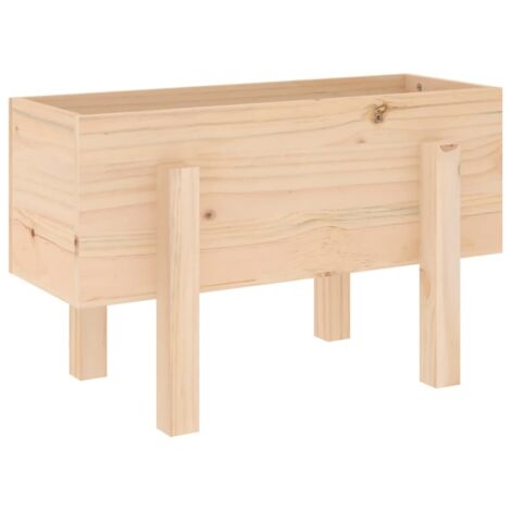 Jardinière，Bac à fleurs，Pot de fleurs 62x30x38 cm bois massif de pin CFW18690