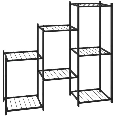Jardinière，Bac à fleurs，Pot de fleurs 83x25x80 cm Noir Fer CFW65780