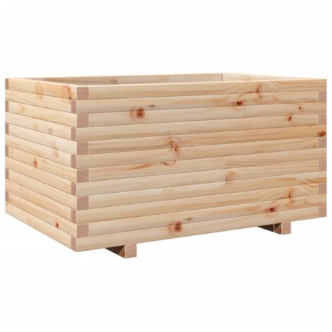 Jardinière，Bac à fleurs，Pot de fleurs 90x60x49,5 cm bois de pin massif CFW47540