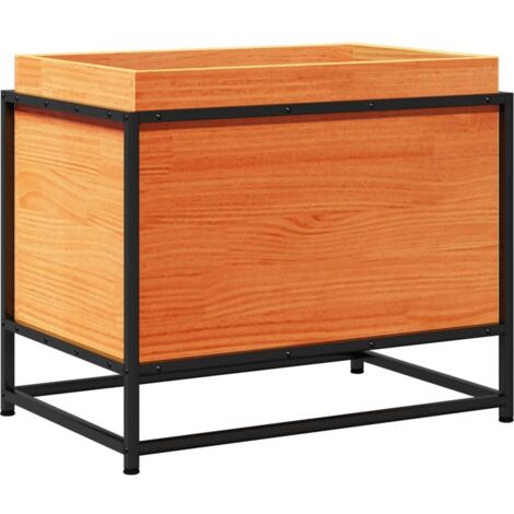 Jardinière，Bac à fleurs，Pot de fleurs cire marron 60x40x50 cm bois de pin massif CFW25453