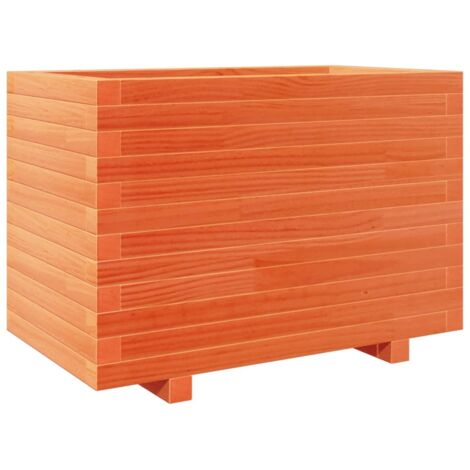 Jardinière，Bac à fleurs，Pot de fleurs cire marron 70x40x49,5 cm bois de pin massif CFW37367