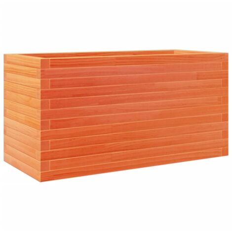 Jardinière，Bac à fleurs，Pot de fleurs cire marron 90x40x45,5 cm bois de pin massif CFW87359